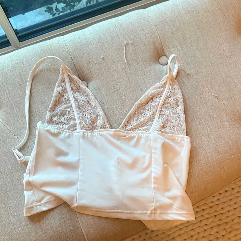 Amazon Cream Lace Camisole Top